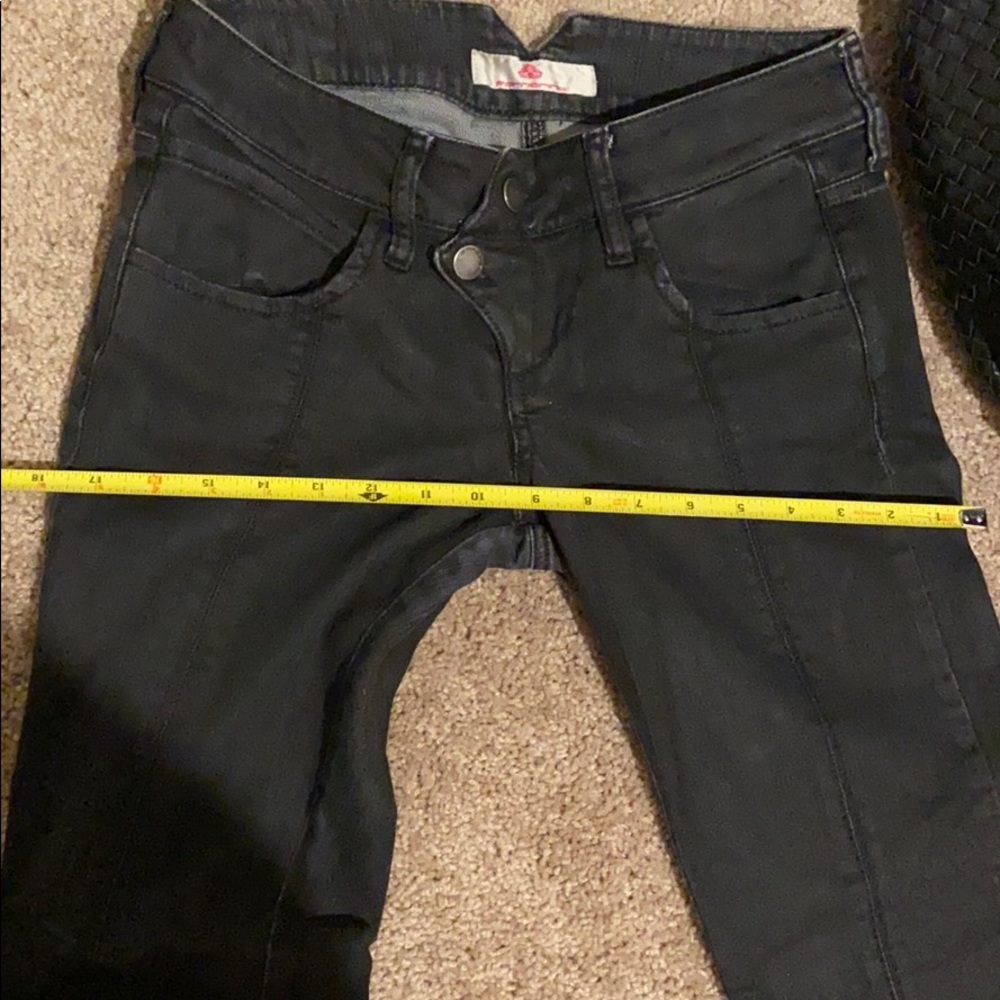 Fornarina women black denim jeans size 28x27.5” - Picture 10 of 11